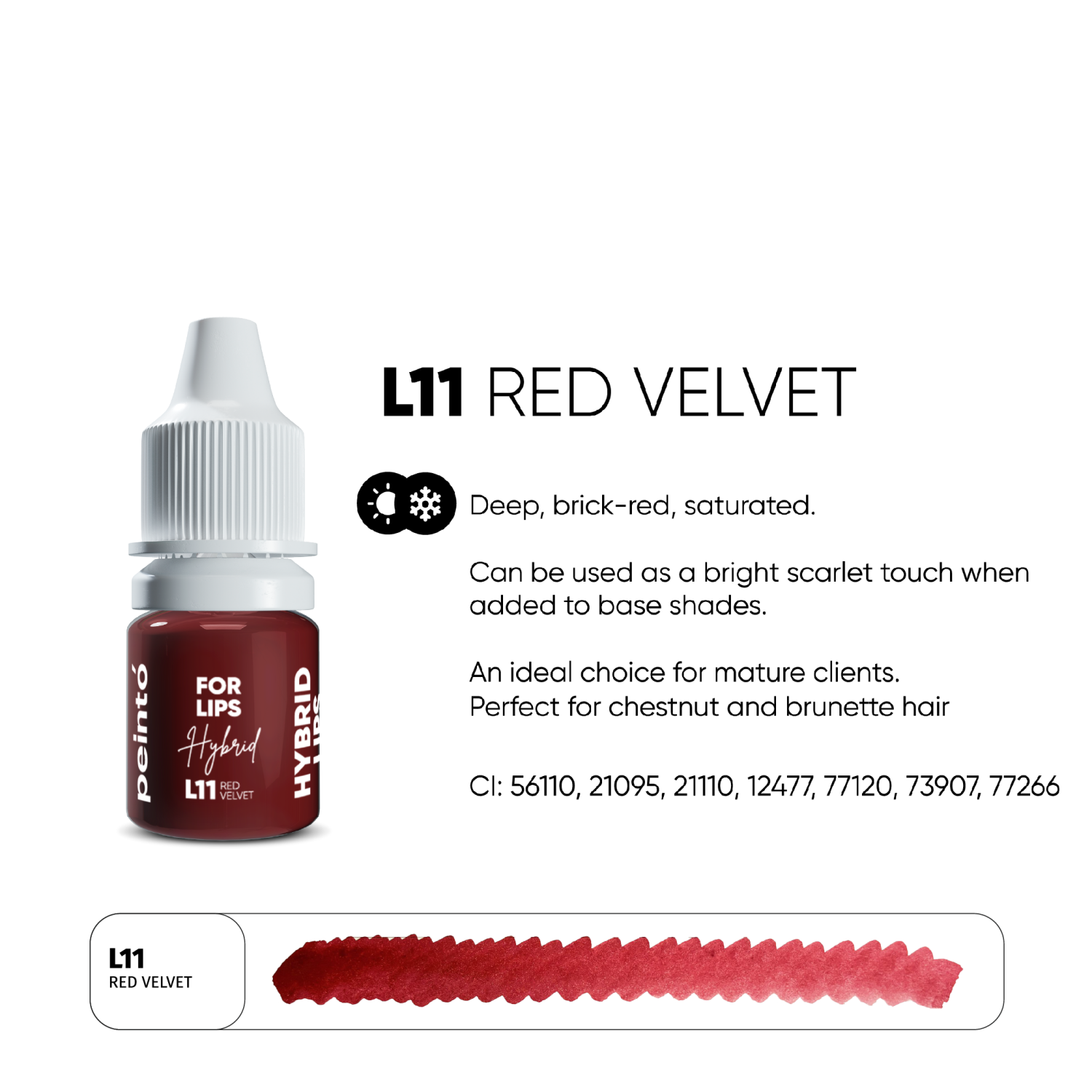 PEINTO ტუჩის პიგმენტი Red Velvet 5 მლ.